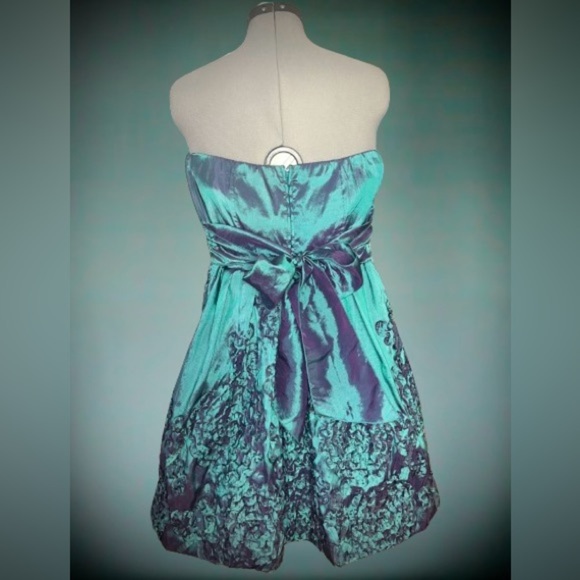 NWT, Ruby róż strapless iridescent cocktail dress, Sz 7 - Picture 2 of 5